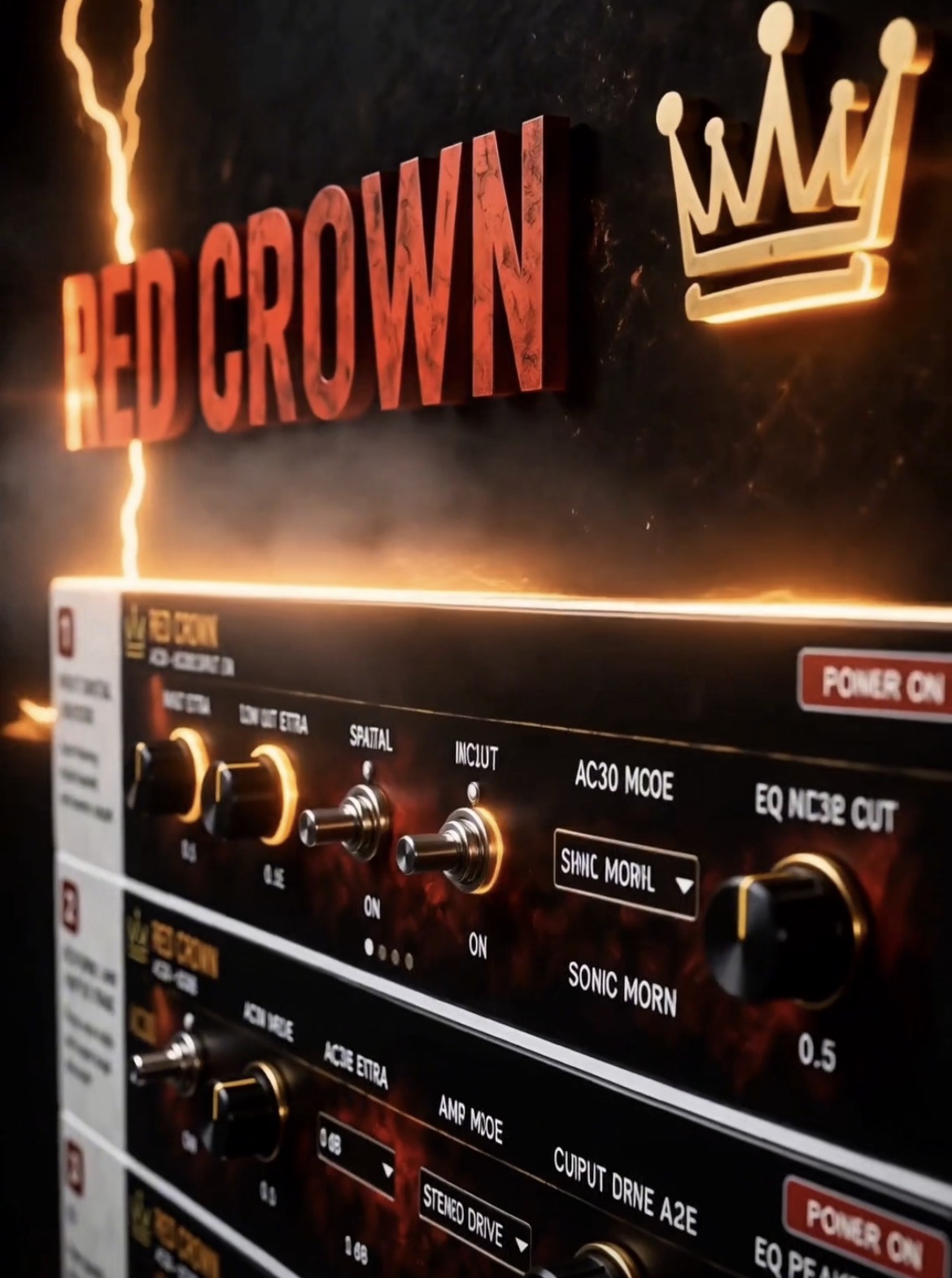 Close-up of RED CROWN